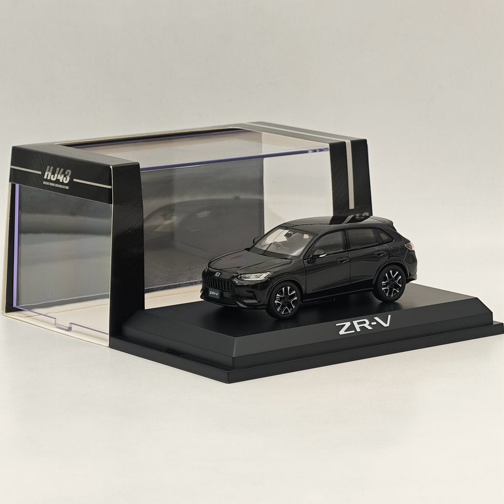 1/43 Honda ZR-V e:HEV Crystal Black Diecast Model Car - Hobby Japan HJ431005BK - Collectible Miniature Vehicle for Display & Gifts