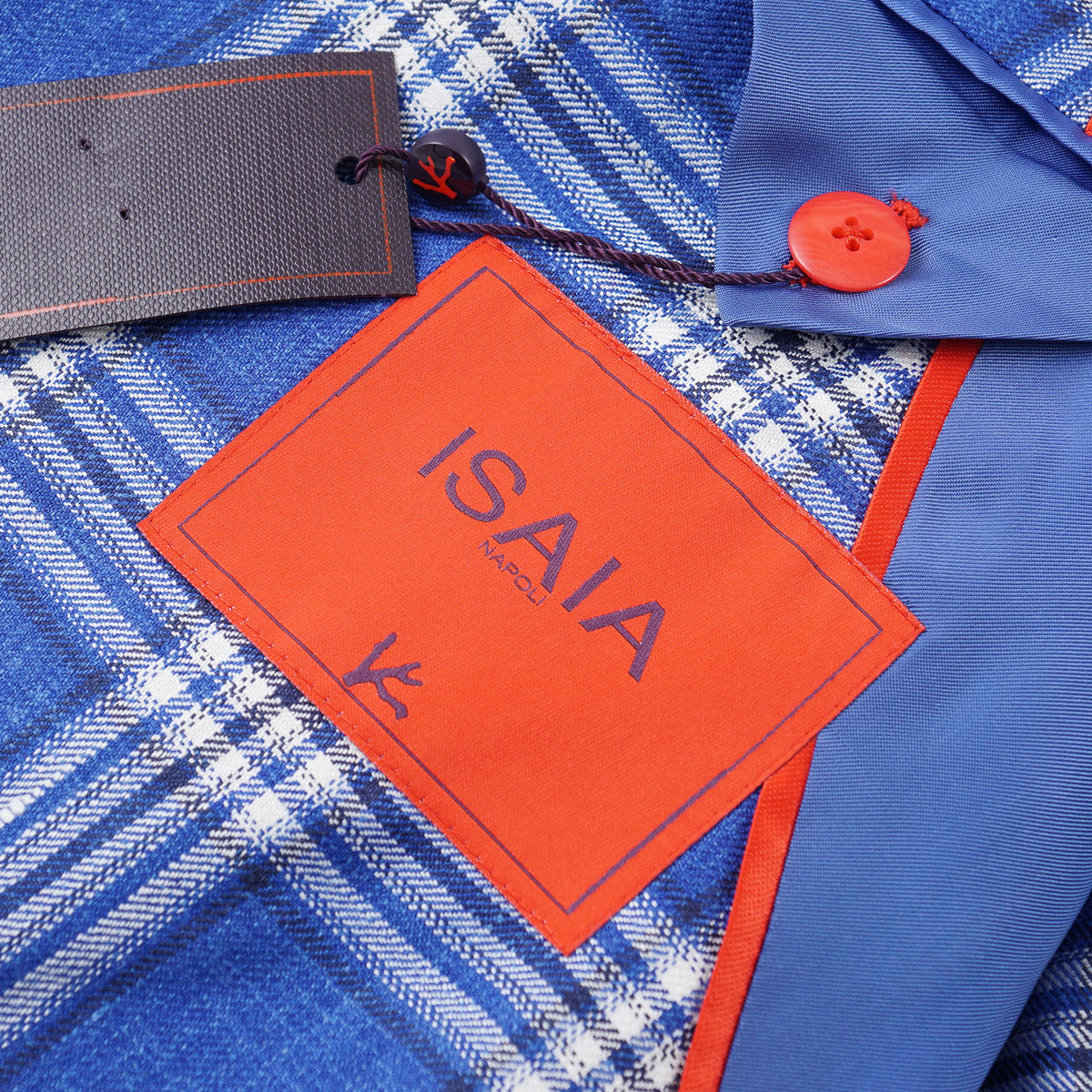 Isaia 'Marechiaro' Men's Wool Silk Linen Blazer - Premium Italian Sport Coat for Business, Weddings & Formal Events