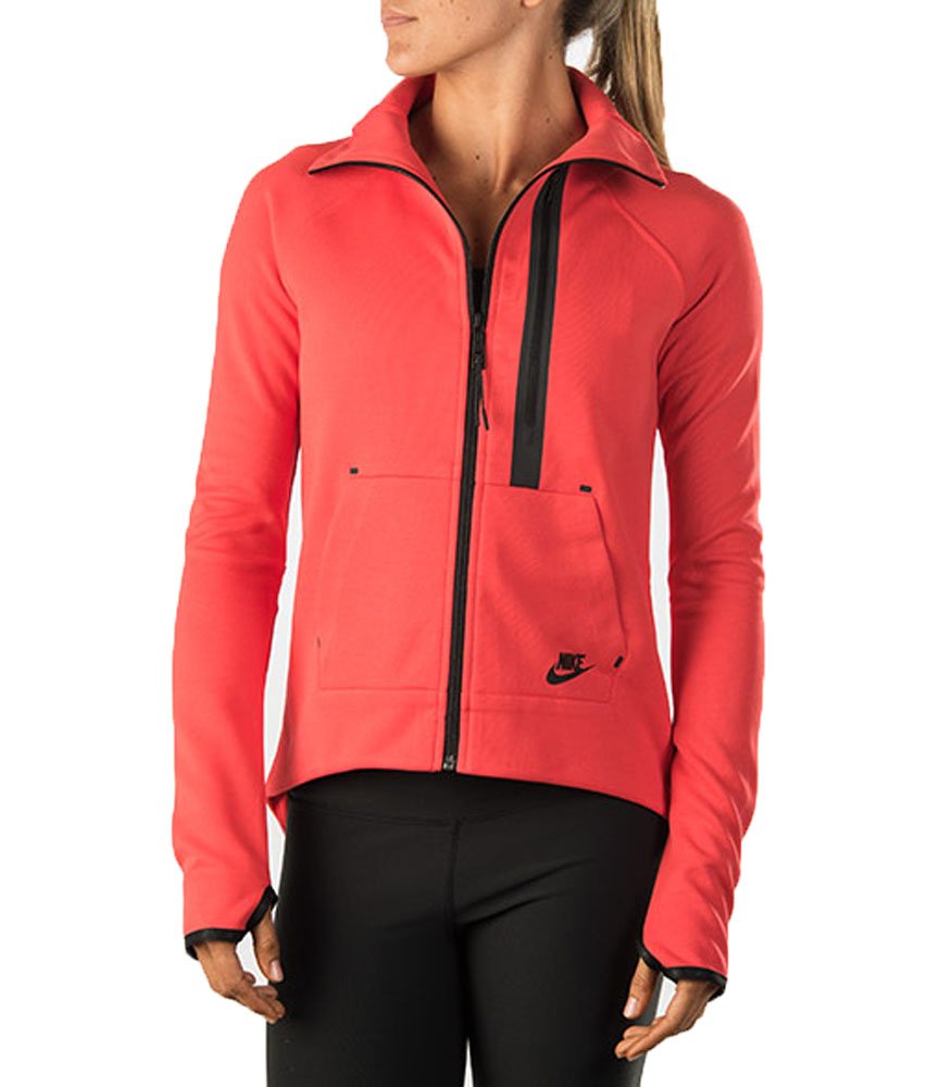 Nike Women's Tech Fleece Moto Cape Jacket - Lightweight Hooded Windbreaker for Running, Travel & Outdoor Activities