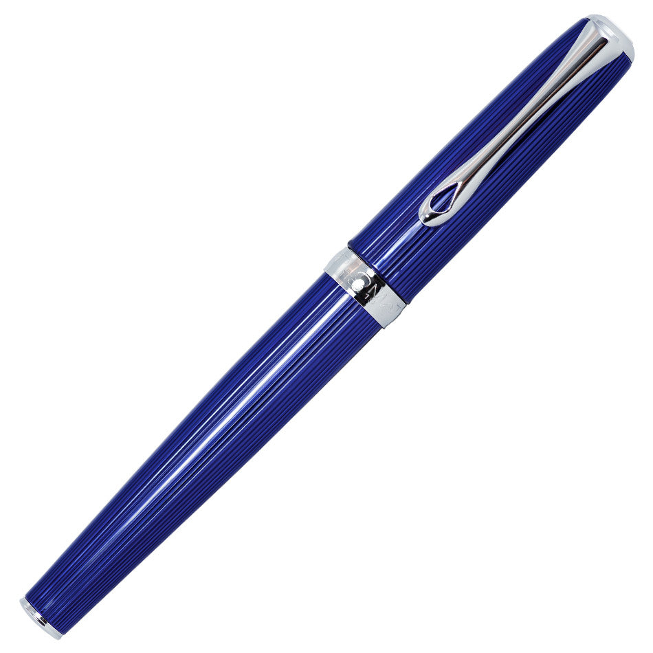 Diplomat Excellence A2 Skyline Rollerball Pen - Premium Blue Fountain Pen for Writing, Business & Gifts - Perfect for Office, Journaling & Luxury Pen Collectors