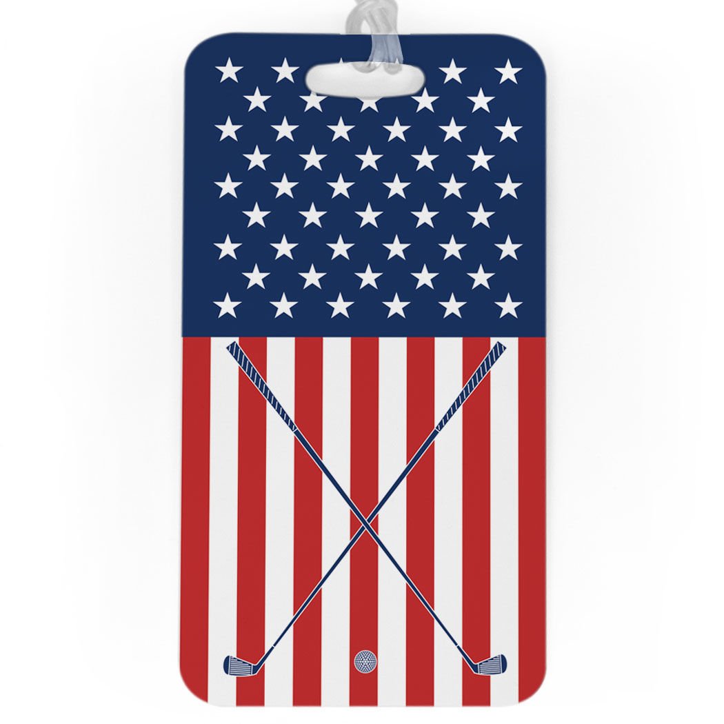 ChalkTalkSPORTS Golf Luggage Tag & Bag Tag for Golfers - Large Size with Standard Lines on Back - Perfect for Golf Travel, Tournaments & Club Identification