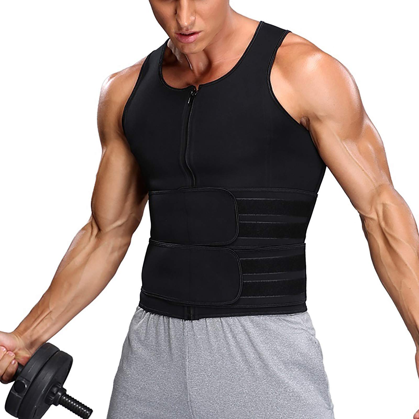 Ymosrh Men's Sleeveless Workout Tank Tops - Gym Shirts for Bodybuilding & Fitness - Breathable Muscle Tee for Men (S-2XL) - Perfect for Workouts, Running & Summer Outdoor Activities