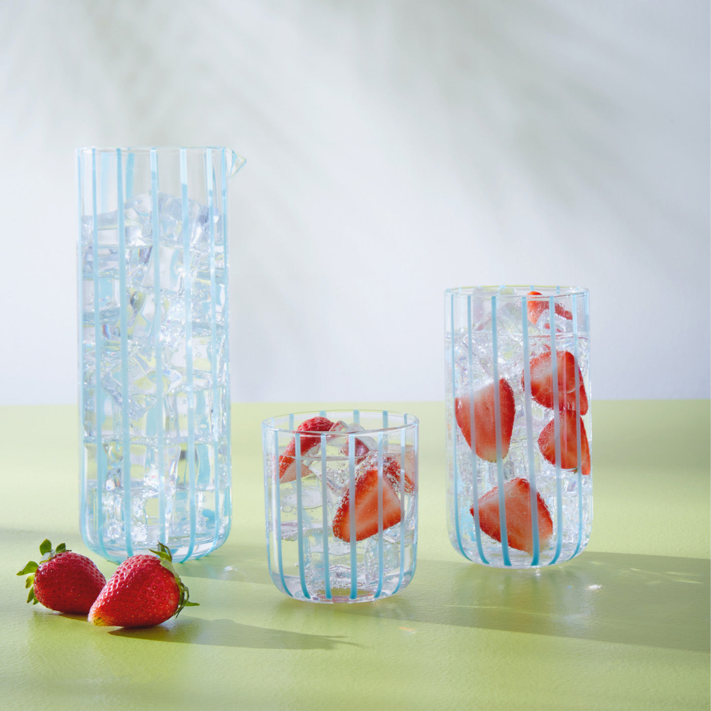 Premium Cabana Highball Glass Set - 16oz Tall Drinking Glasses for Cocktails, Iced Tea & Lemonade - Perfect for Poolside, Beach & Outdoor Entertaining