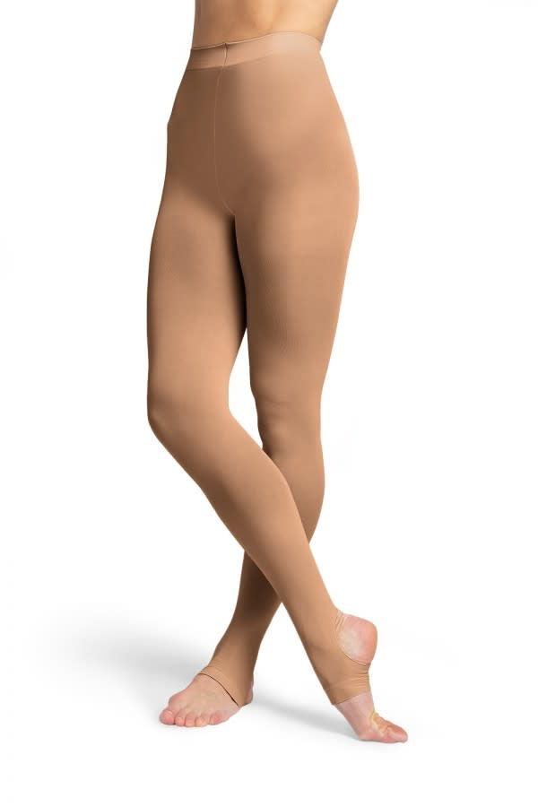 Bloch Girls Contoursoft Stirrup Tight - Ballet Dance Tights for Kids & Teens - Comfortable Stretch Fabric for Dance Class, Performance & Practice
