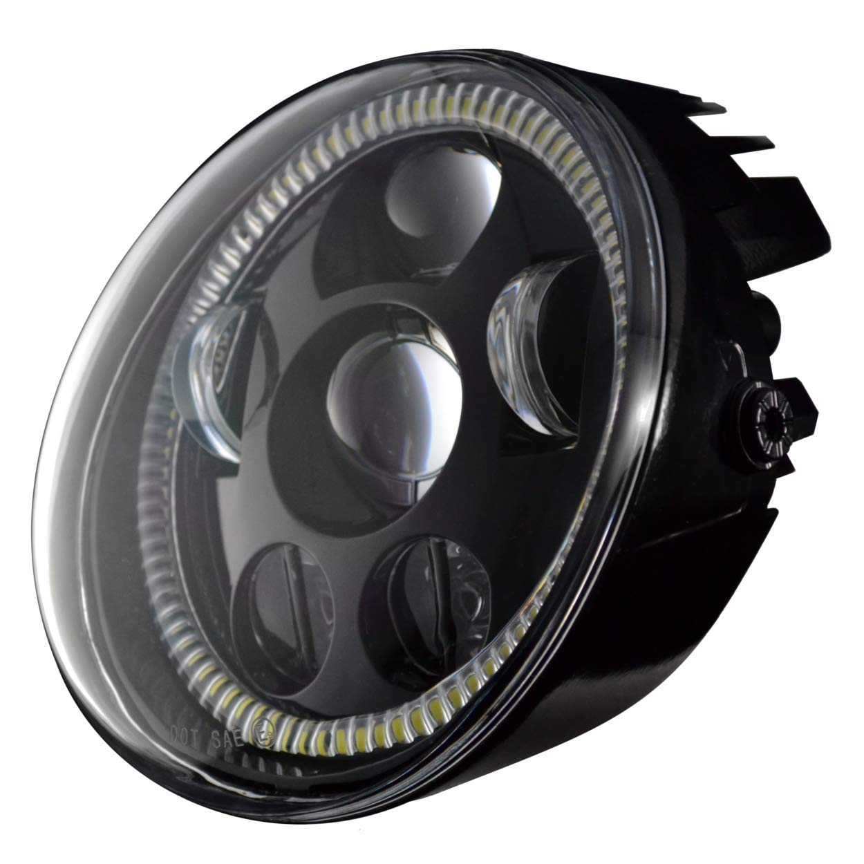 Eagle Lights V-Rod Street Rod LED Projection Headlight with Halo Ring - High Performance Motorcycle Headlight for Harley Davidson V-Rod & Street Rod Models - Perfect for Night Riding and Enhanced Visibility