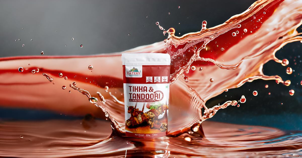 Saipro Tikka & Tandoori All-in-One Marinade Powder 200g | Malai Tandoori Tikka Masala Spice Mix | Ready-to-Use for Chicken, Paneer & Veggies | Gluten-Free, Vegan, No Preservatives | Perfect for Grilling, BBQ & Indian Cooking