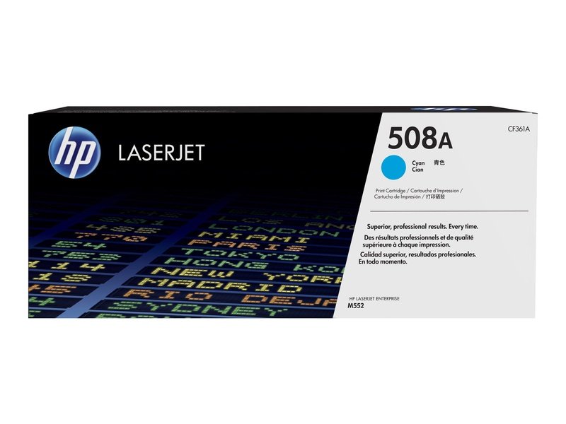 Original HP 508A Cyan Toner Cartridge - Compatible with HP LaserJet Pro M404, M405, M428, M429 Printers - High Yield Printing for Office & Home Use