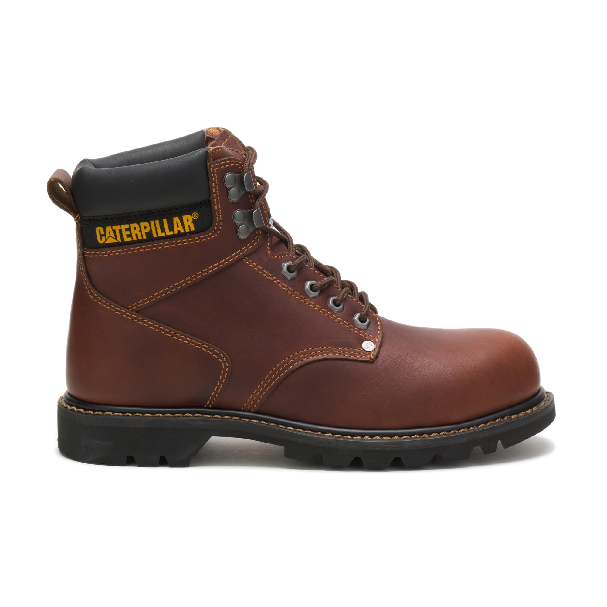 Cat Footwear Men's Second Shift Steel Toe Work Boot - Durable Safety Shoes for Construction, Warehouse & Outdoor Work | Slip Resistant & Comfortable Design