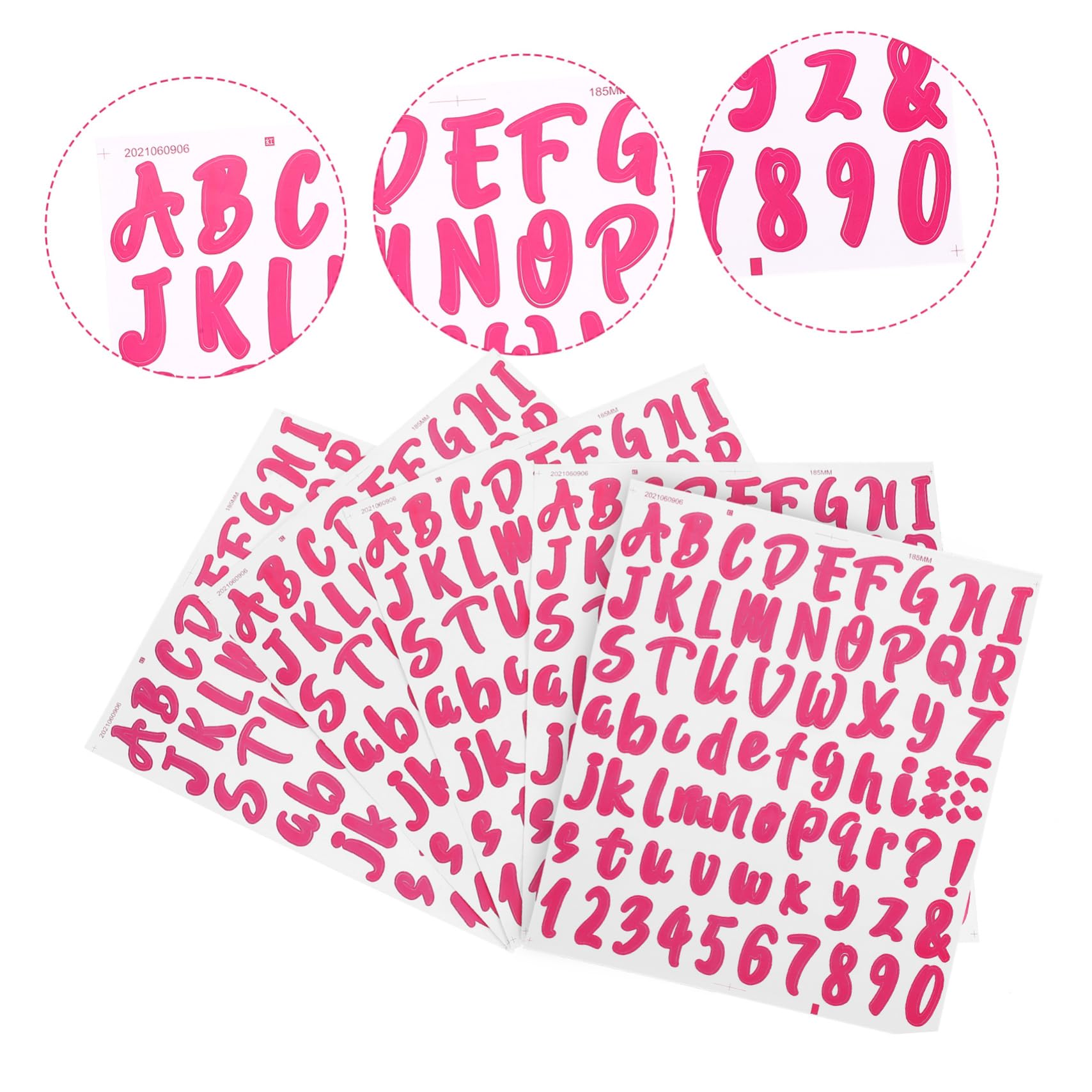 STOBOK 5-Pack Waterproof Vinyl Label Stickers for Mailbox, Letters, Names & Numbers - Outdoor Decorative Stickers for Packages, Storage Bins, DIY Crafts & Organization