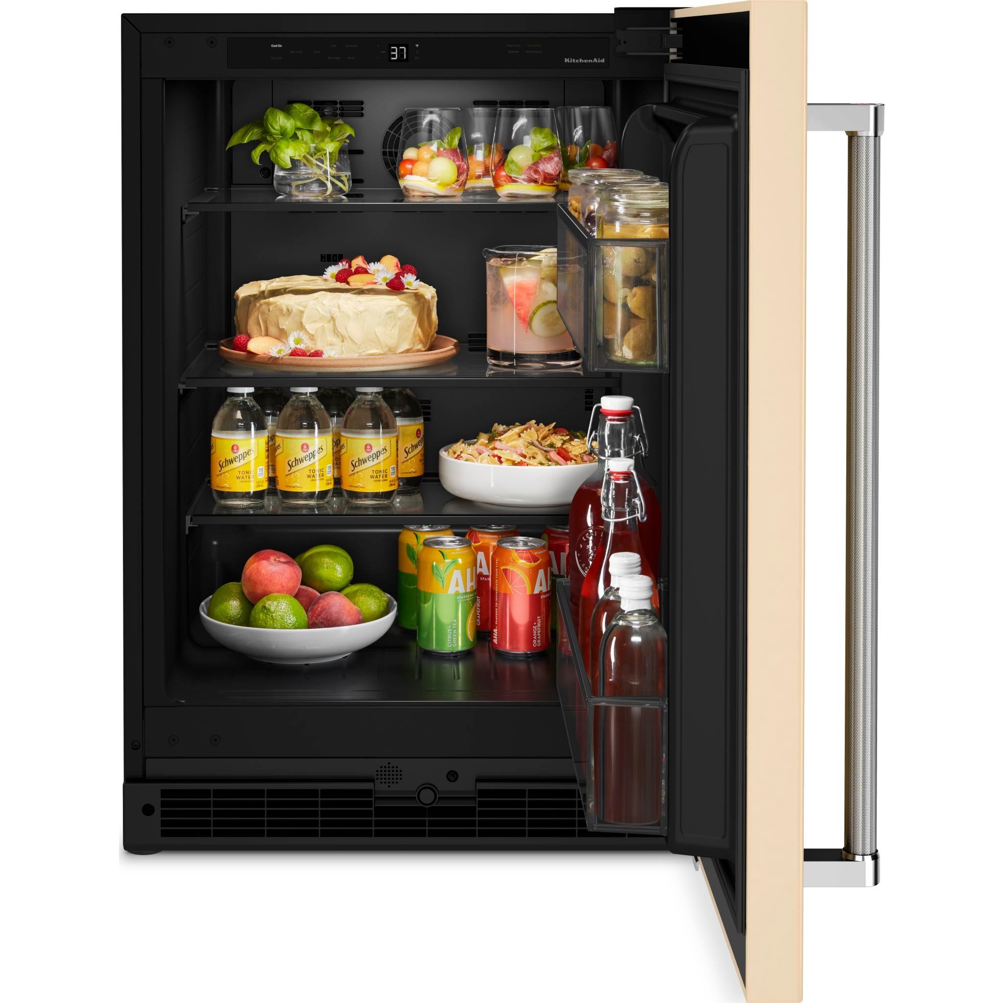 KitchenAid KURR114KPA 24-Inch Undercounter Refrigerator - Stainless Steel, Energy Star Certified, Perfect for Bars, Basements, or Small Kitchen Spaces