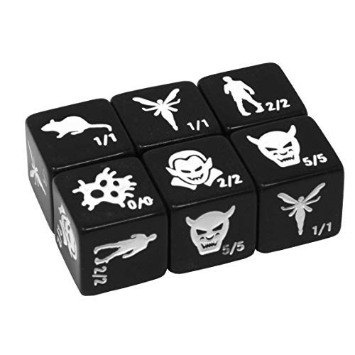 36 Token Dice Set - 6X of Each Color for Magic The Gathering, D&D, and Board Games - Perfect for Game Counters, Life Tracking, and RPG Accessories