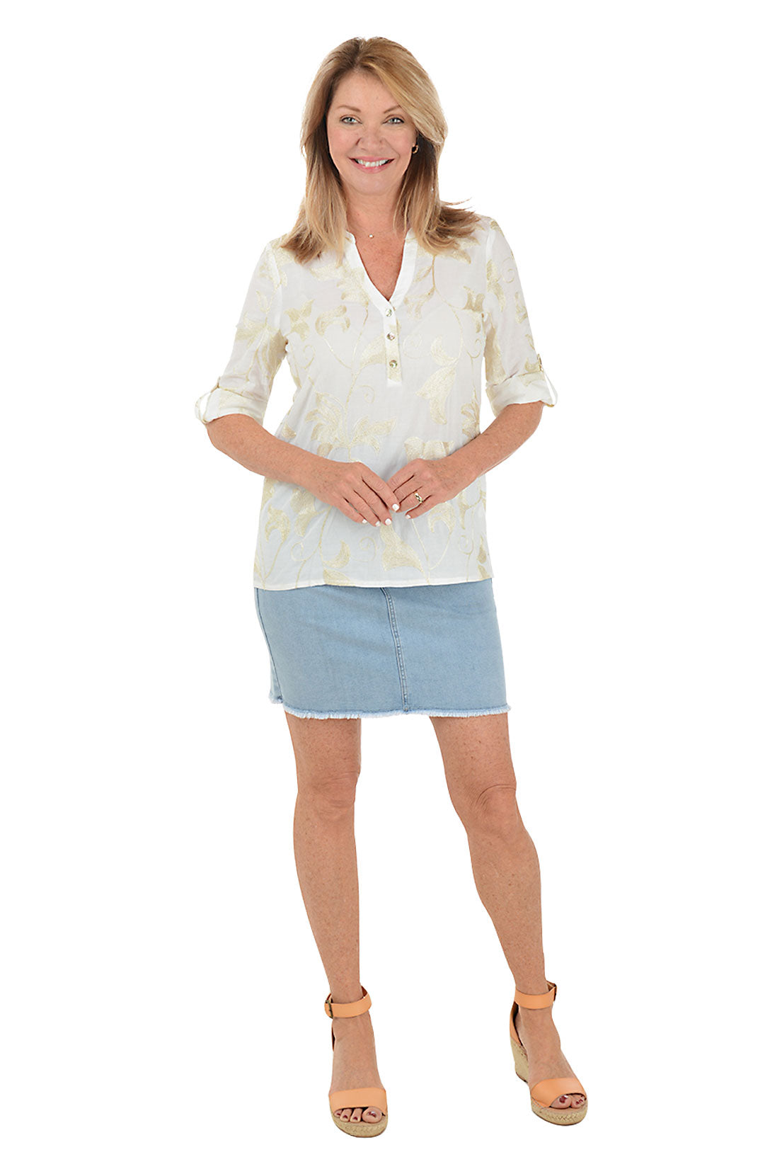 Distressed Hem Denim Skirt Shorts for Women - Stylish & Comfortable Denim Skort for Casual Outings, Summer Fashion, and Everyday Wear