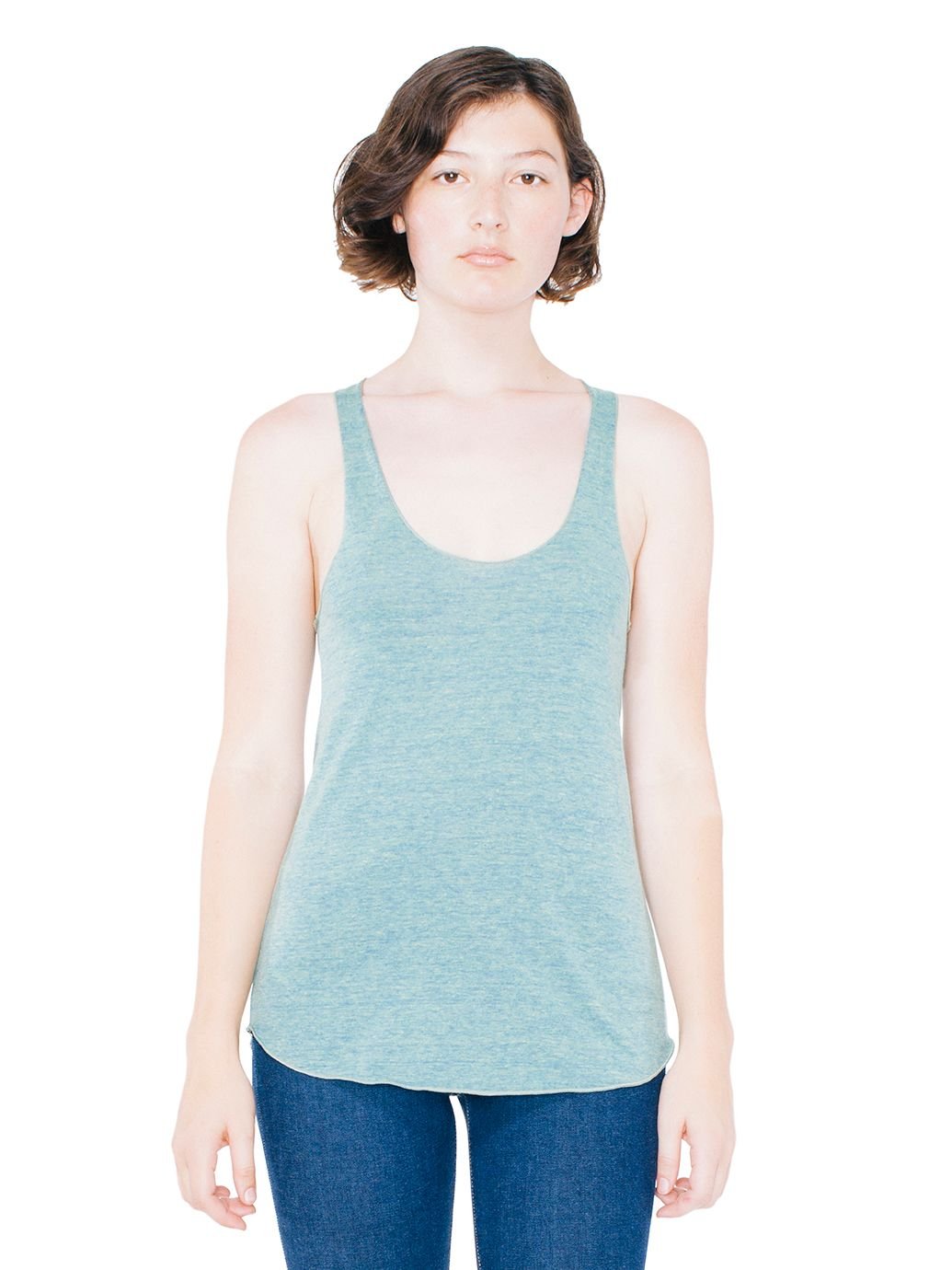 American Apparel Women's Tri-Blend Sleeveless Racerback Tank Top - Soft Breathable Workout Shirt for Yoga, Gym & Summer Casual Wear