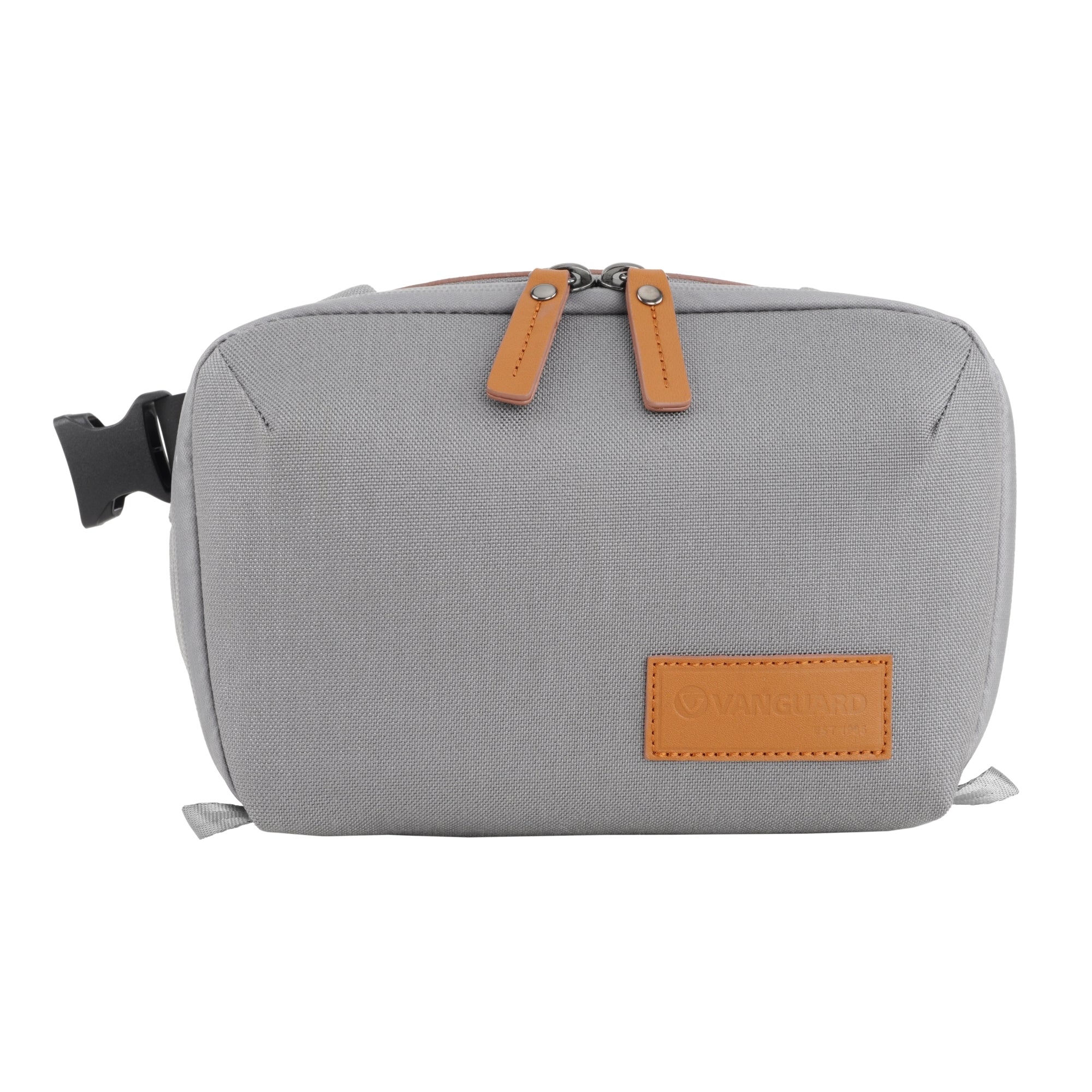 VEO City CB24 GY Crossbody Camera Bag for Women & Men - Compact DSLR/SLR Shoulder Bag - Waterproof Gray Camera Case for Travel, Hiking & Everyday Use