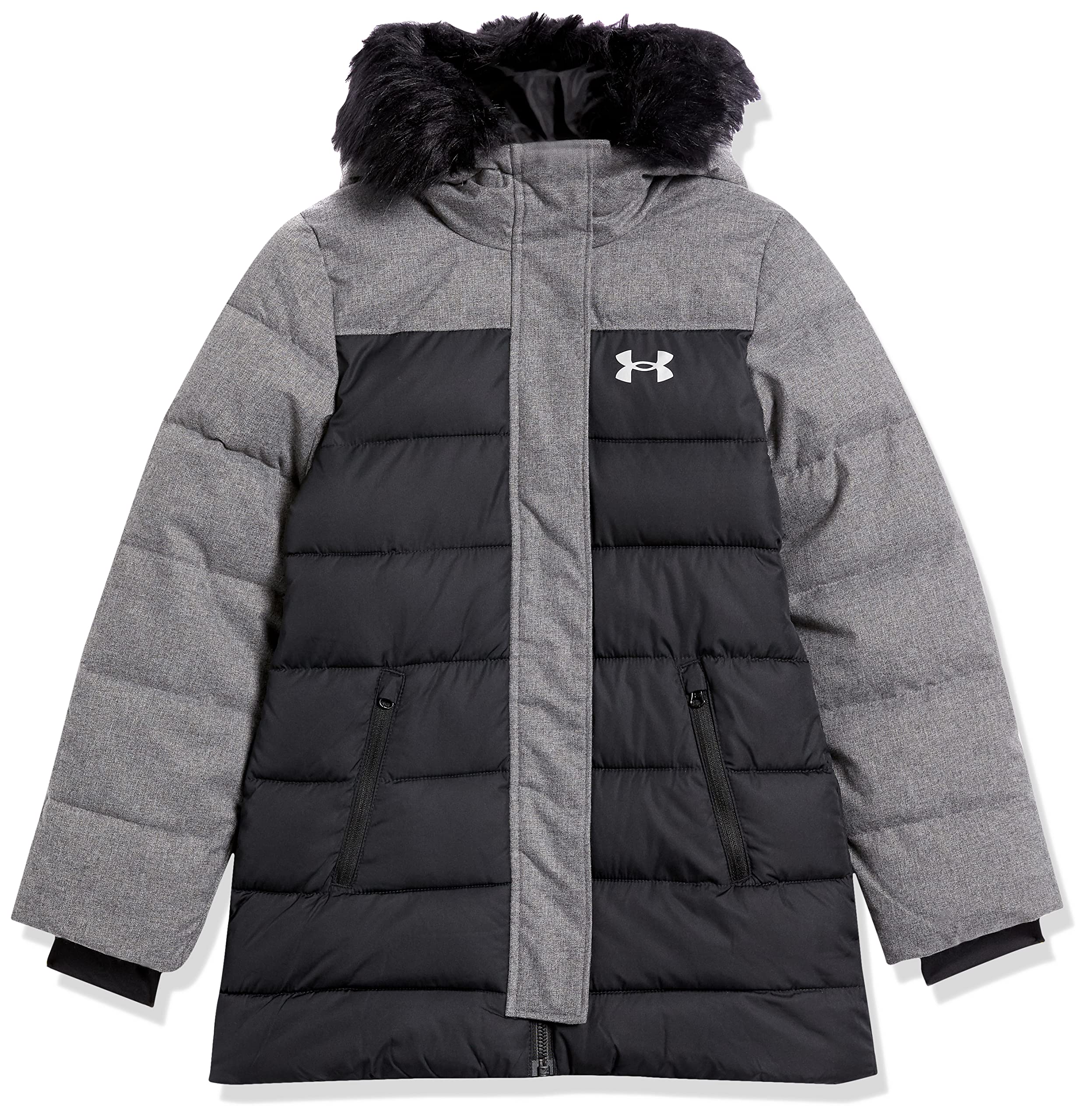 Under Armour Girls UA Gigi Jacket - Lightweight Water-Resistant Hooded Jacket for Active Kids | Perfect for Running, School & Outdoor Play