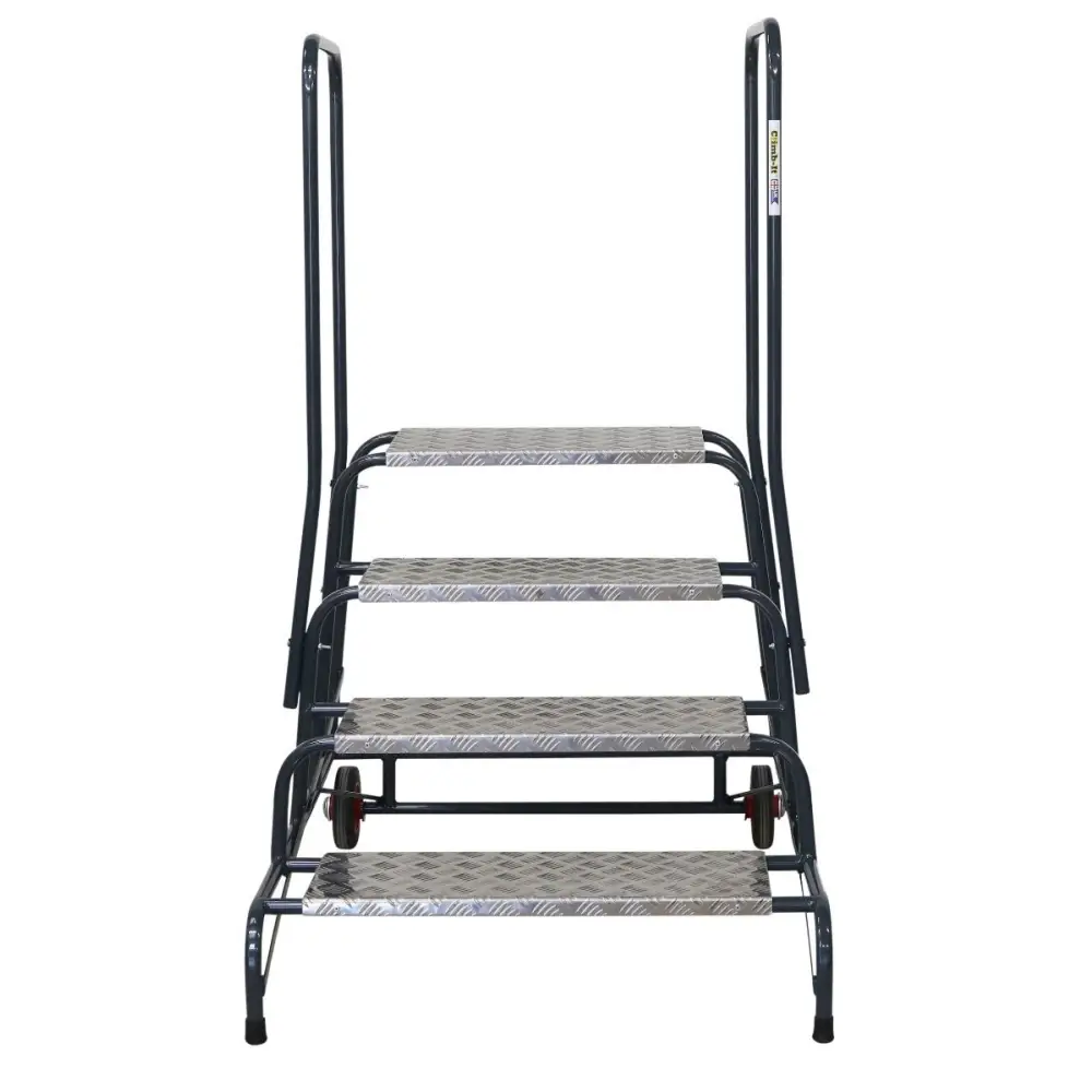 Climb It UK Wide Work Steps - Heavy Duty Aluminum Ladder for Construction, Roofing & Home Use | Non-Slip Safety Steps for Indoor & Outdoor Projects
