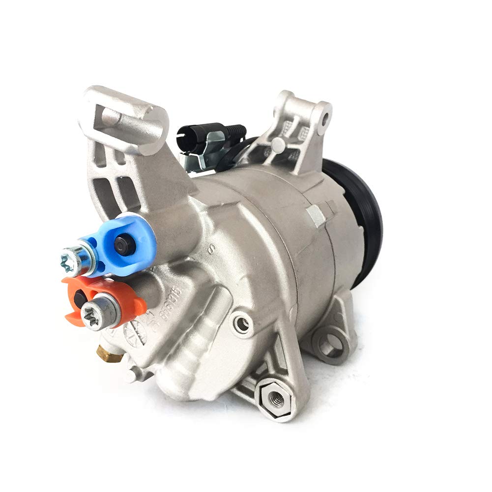 TBVECHI AC Compressor with Clutch - Compatible with Mini Cooper 2002-2006, 2003, 2004 L4 1.6L (Part# 97275) | Replacement Air Conditioner Compressor for Cooling System Repair | Perfect for Summer Driving & Road Trips