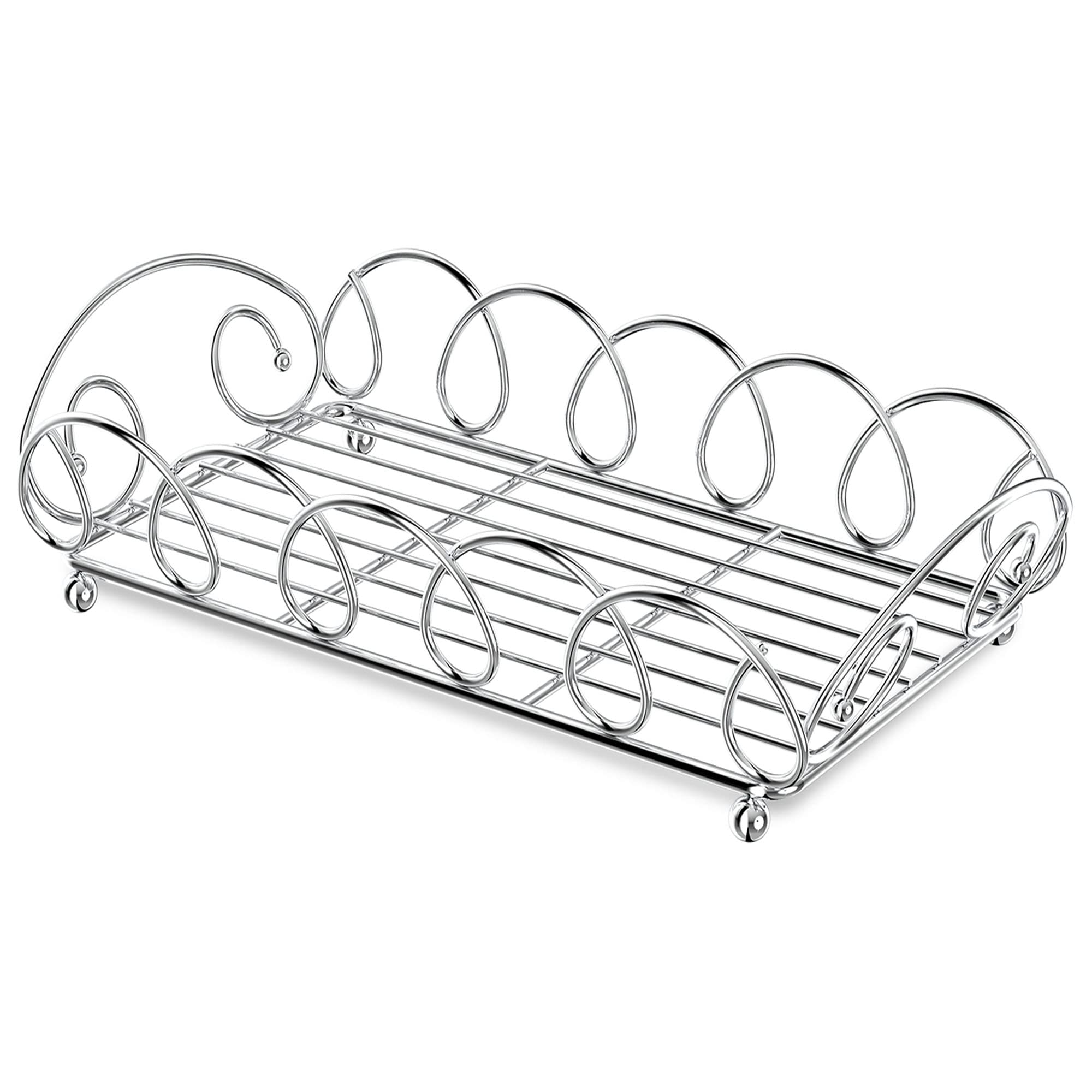 LEVIMETREE Silver Napkin Holder & Paper Towel Storage Tray - Elegant Table, Bathroom & Kitchen Organizer for Home, Restaurant & Hotel Décor | Perfect for Dining, Guest Bathrooms & Kitchen Countertops