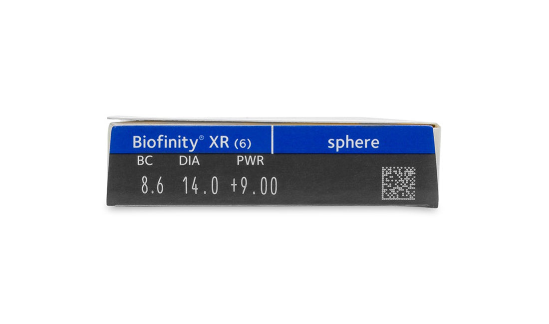Biofinity XR Contact Lenses (6 Pack) - Monthly Disposable, Comfortable & Breathable for Dry Eyes - Perfect for Daily Wear, Sports & Outdoor Activities