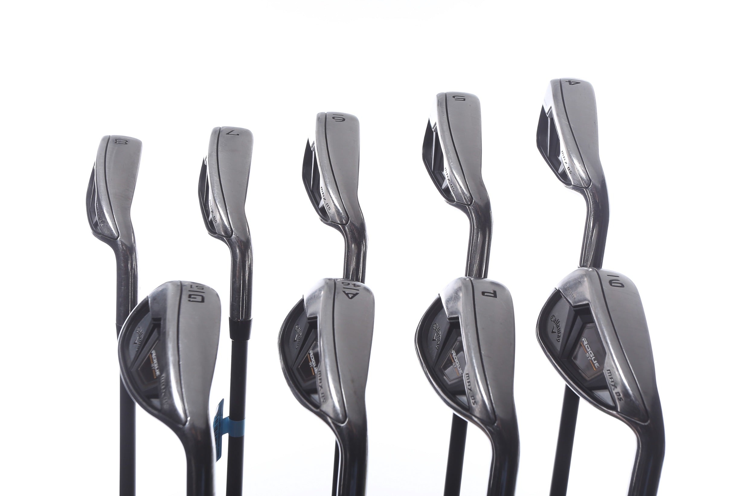 Used Callaway Rogue ST MAX OS Iron Set - Right Handed 4-PW, AW, GW Senior Flex Golf Clubs for Men | Perfect for Senior Golfers & High Handicap Players on Course & Driving Range
