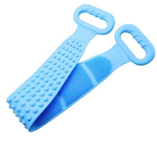 Double-Sided Silicone Body Scrubber & Exfoliator - Deep Cleaning Bath Brush for Dead Skin Removal, Massage & Exfoliation - Washable & Easy to Clean for Men & Women - Perfect for Shower, Spa & Home Skincare Routine