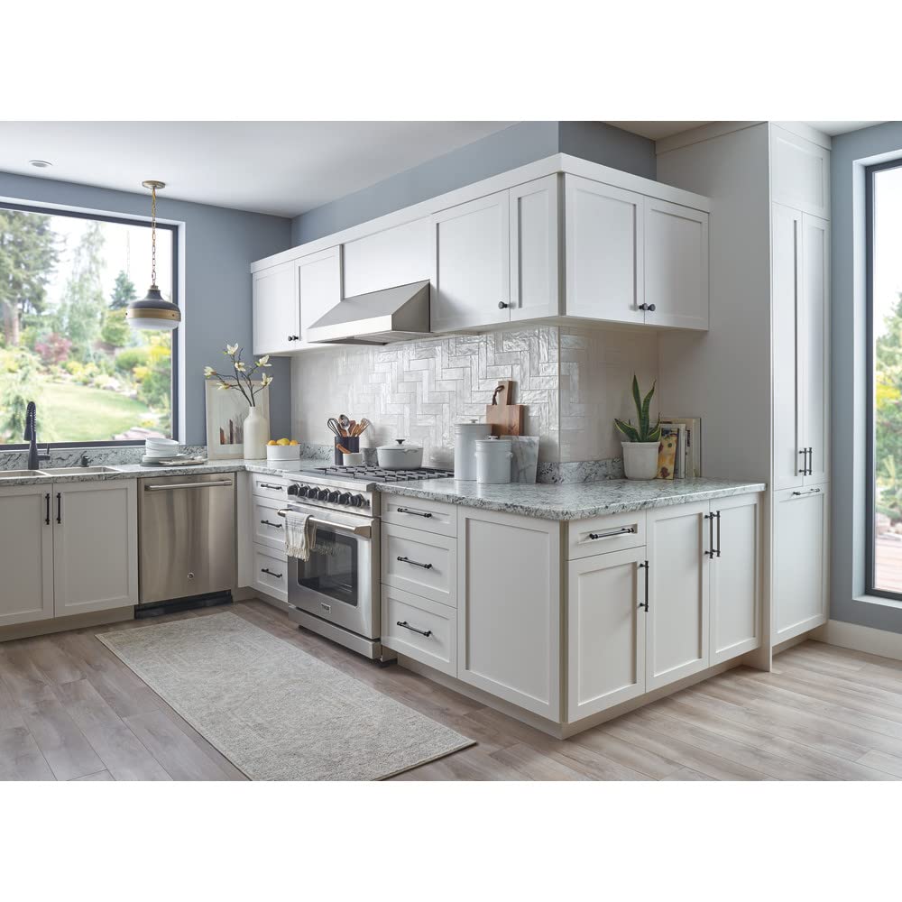 18 Inch Ormonde Appliance Pull in Flat Black - Top Knobs Cabinet Hardware for Kitchen & Bathroom Renovation