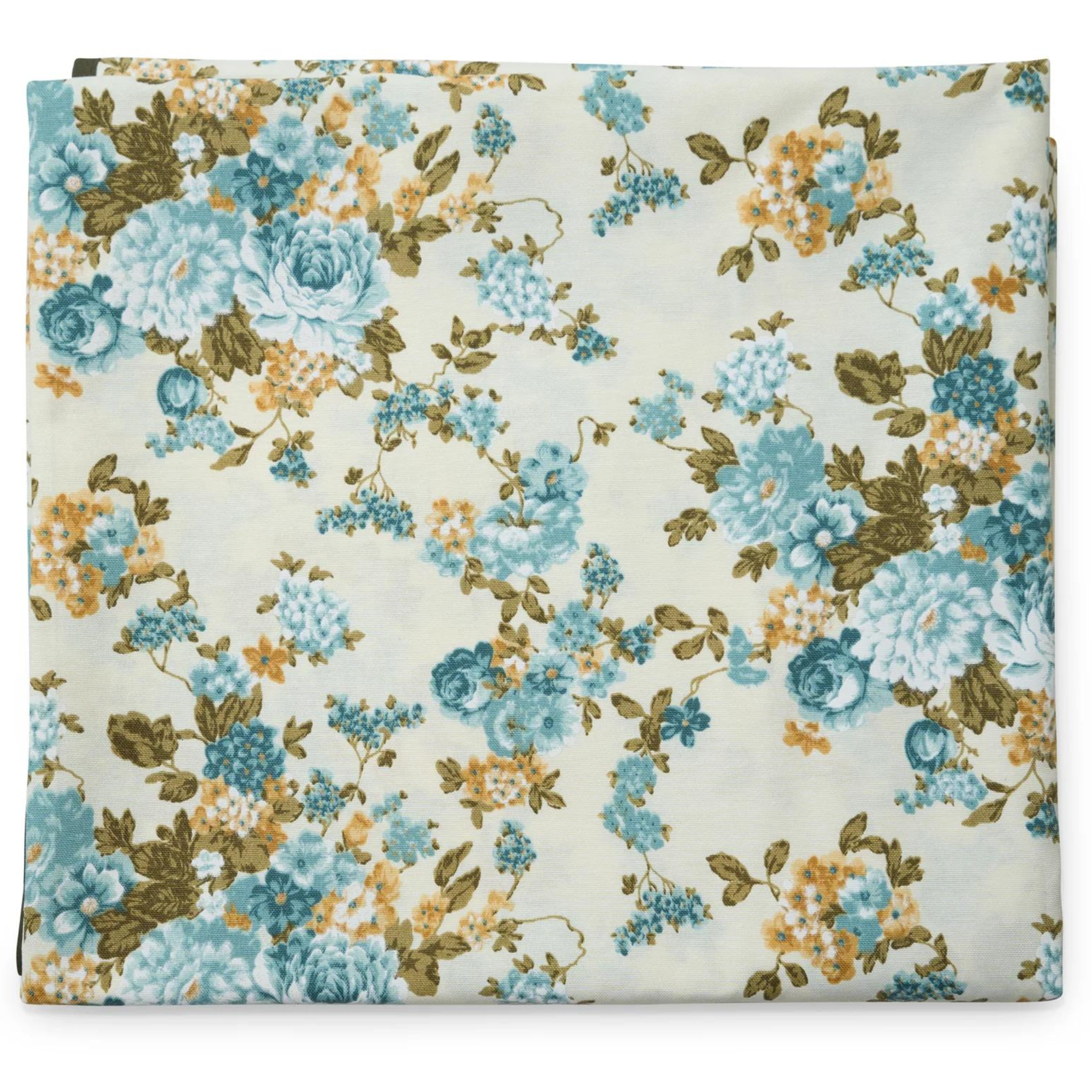 Elegant Blue Floral Tablecloth for Dining & Parties - Waterproof & Wrinkle-Free Round or Rectangular Table Cover for Weddings, Holidays & Home Decor