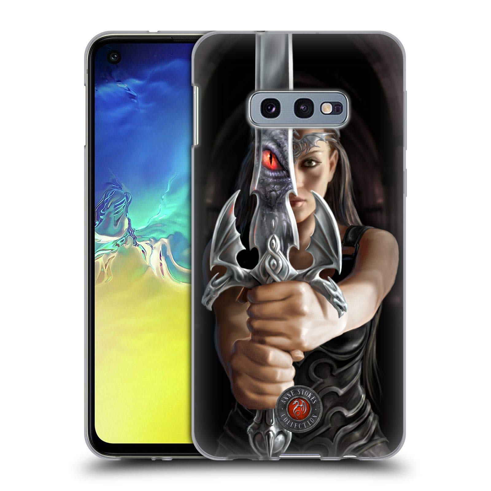 Anne Stokes Reflection Dragons 3 Soft Gel Case for Samsung Galaxy S10e | Officially Licensed by Head Case Designs | Perfect for Everyday Protection & Stylish Display