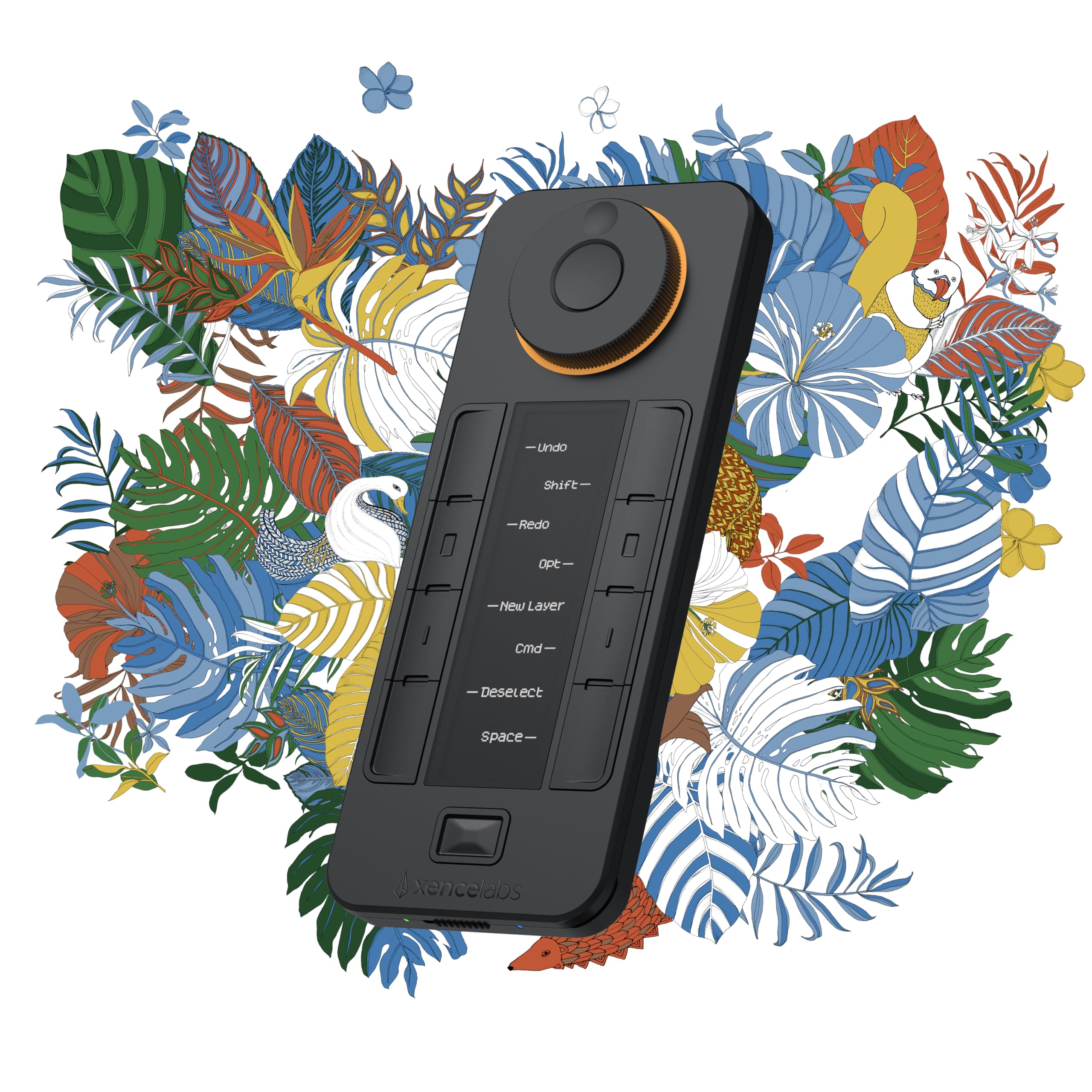 XENCELABS Quick Keys for Pen Tablet & Display - 40 Customizable Shortcut Keys with OLED Screen | Wireless & Wired Compatibility for macOS, Windows, Win-ARM, Linux | Perfect for Digital Artists, Graphic Designers & Photo Editors