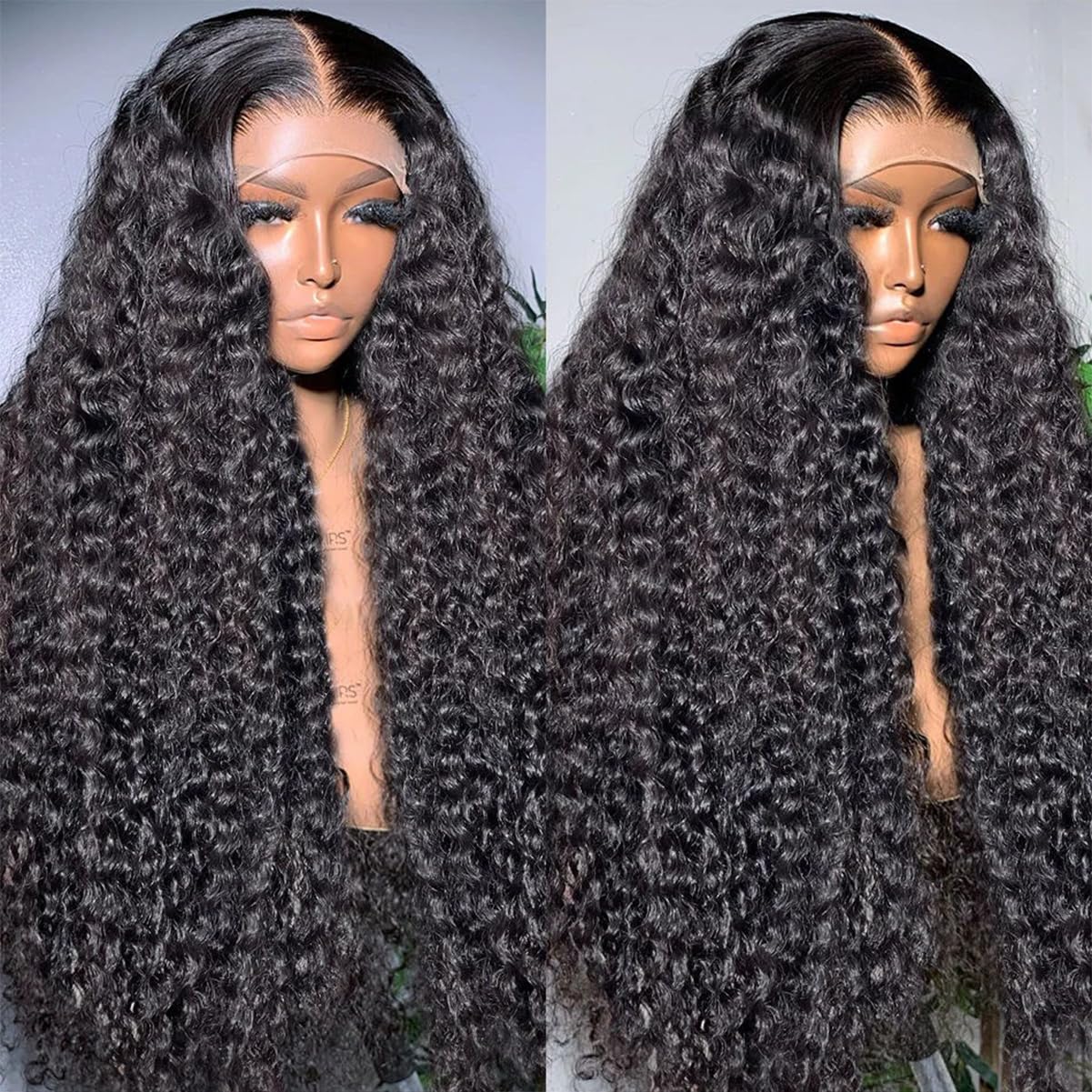 13x6 Deep Wave Lace Front Wigs Human Hair 180% Density, 30 Inch Curly Lace Frontal Wig with Pre-Plucked Hairline & Baby Hair - Natural Looking Wigs for Women, Perfect for Daily Wear, Parties & Special Occasions