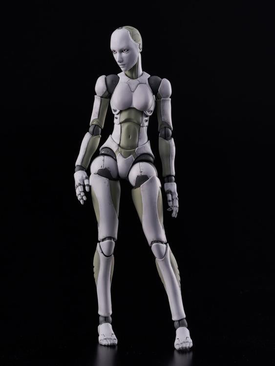 1000toys Sen Toys 1/12 TOA Heavy Industries Synthetic Human Green & White Action Figure - 2nd Production - Collectible Anime Model for Display & Photography