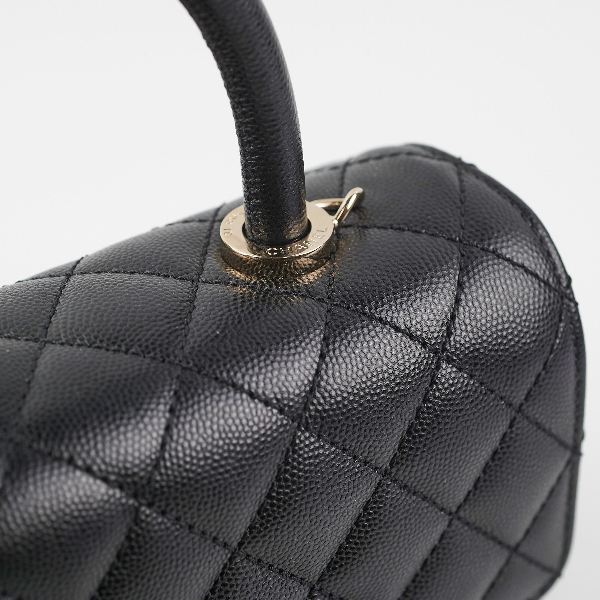 Chanel Small Coco Handle Bag in Black Caviar Leather - Perfect for Evening Events & Luxury Fashion Accessories