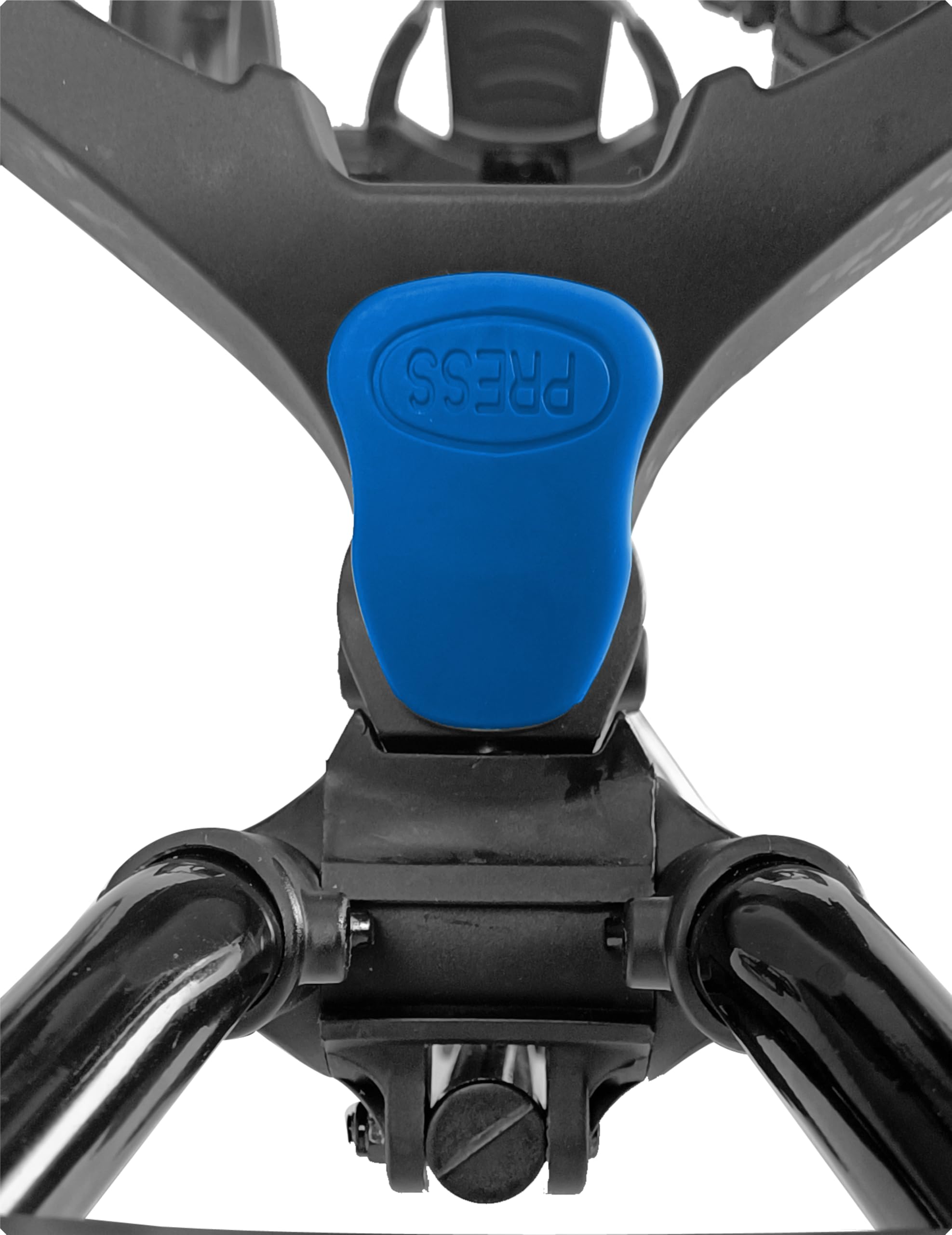 Premium 3-Wheel Golf Push Cart with Foot Brake - 1-Second Quick Fold, Adjustable Handle & Umbrella Holder | Lightweight Aircraft Aluminum Frame | Beverage Holder & Storage | Perfect for Golf Courses & Outdoor Sports