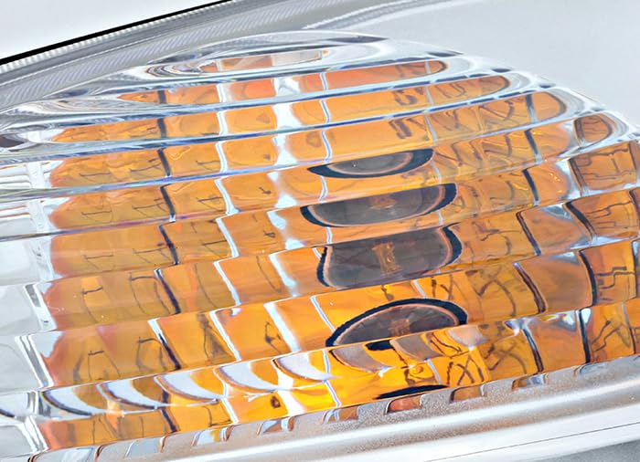 2007-2010 Saturn Aura Replacement Headlights Set - Halogen Headlamp Assembly for Driver & Passenger Side - Perfect for Night Driving & Foggy Conditions