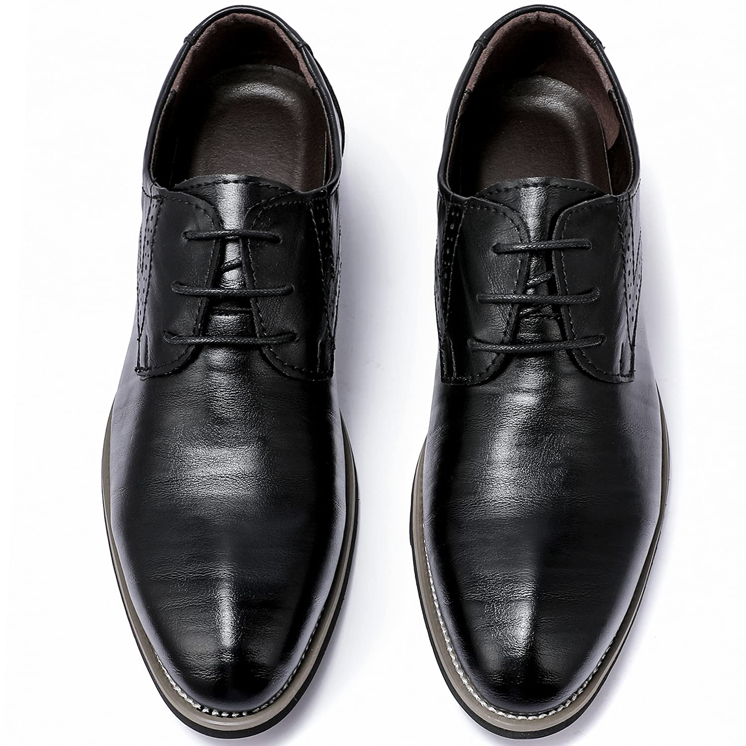 Premium Men's Oxford Dress Shoes - Classic Business & Formal Derby Shoes for Office, Weddings & Special Occasions
