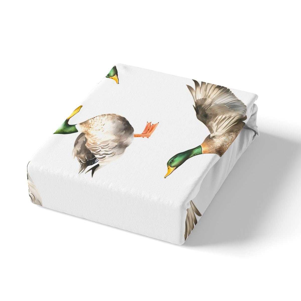 **Mallard Duck Hunting & Fishing Bed Sheet Set - Full Size Wildlife Animal Themed Bedding for Boys, Girls & Kids - Includes Fitted Sheet & 2 Pillowcases - Perfect for Hunting Lodge, Cabin & Outdoor Enthusiast Bedrooms**