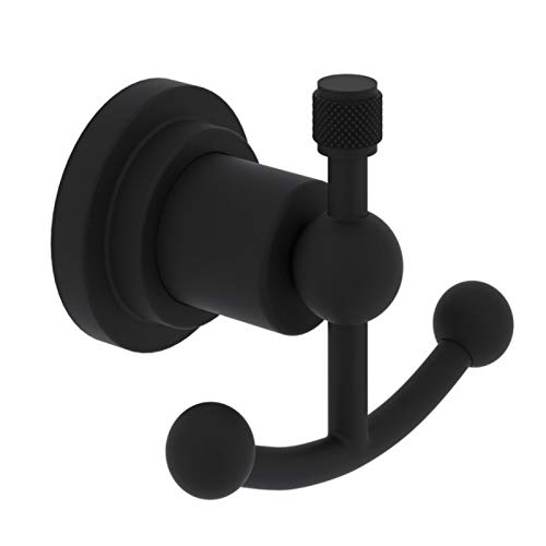 ROHL A1481IWMB Matte Black Bathroom Accessories Set - Premium Shower & Sink Fixtures for Modern Home Decor