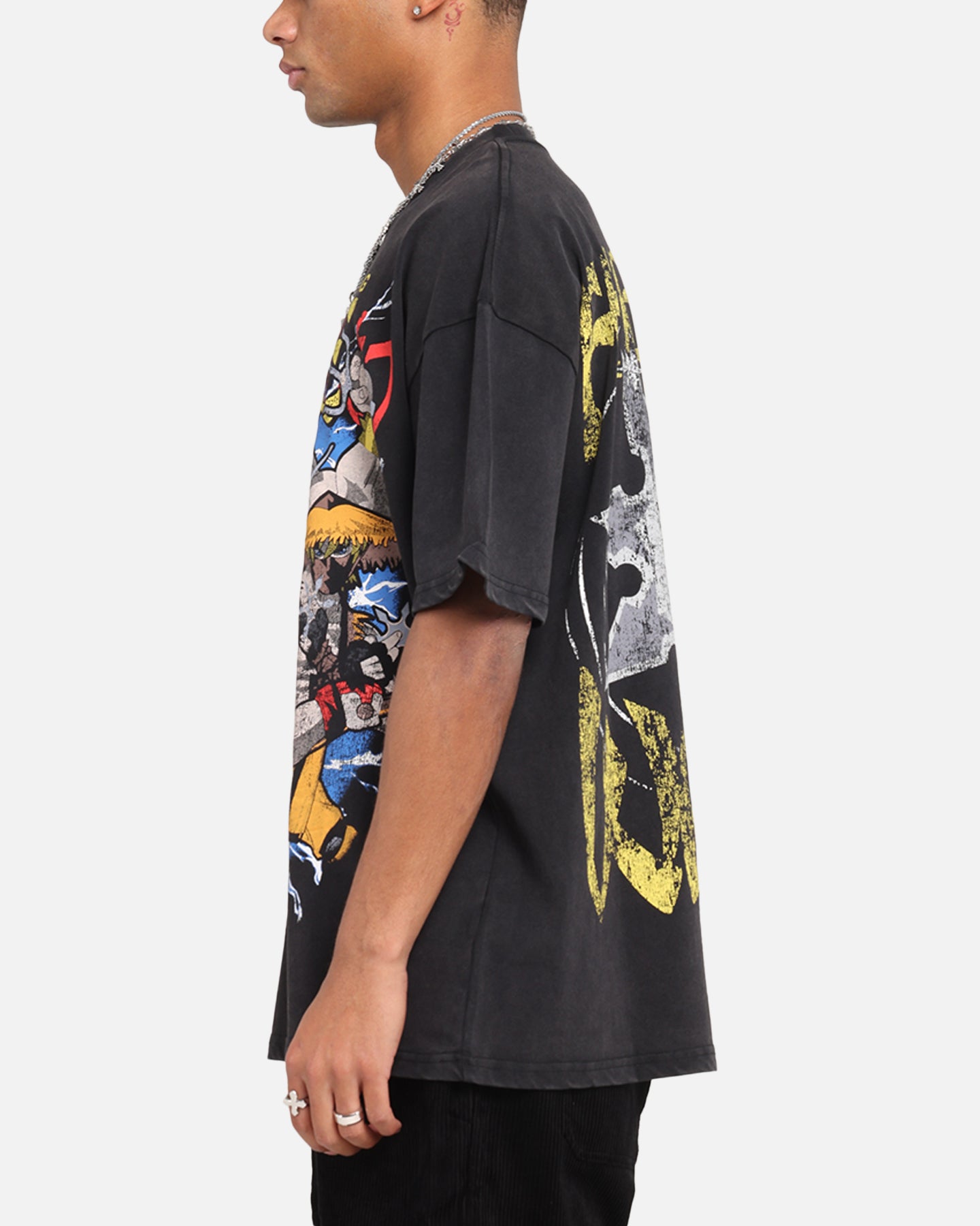 73 Studio X South Park 'Let's Fighting Love' Vintage Black Acid Wash T-Shirt | Retro Cartoon Tee for Fans, Casual Wear & Collectors