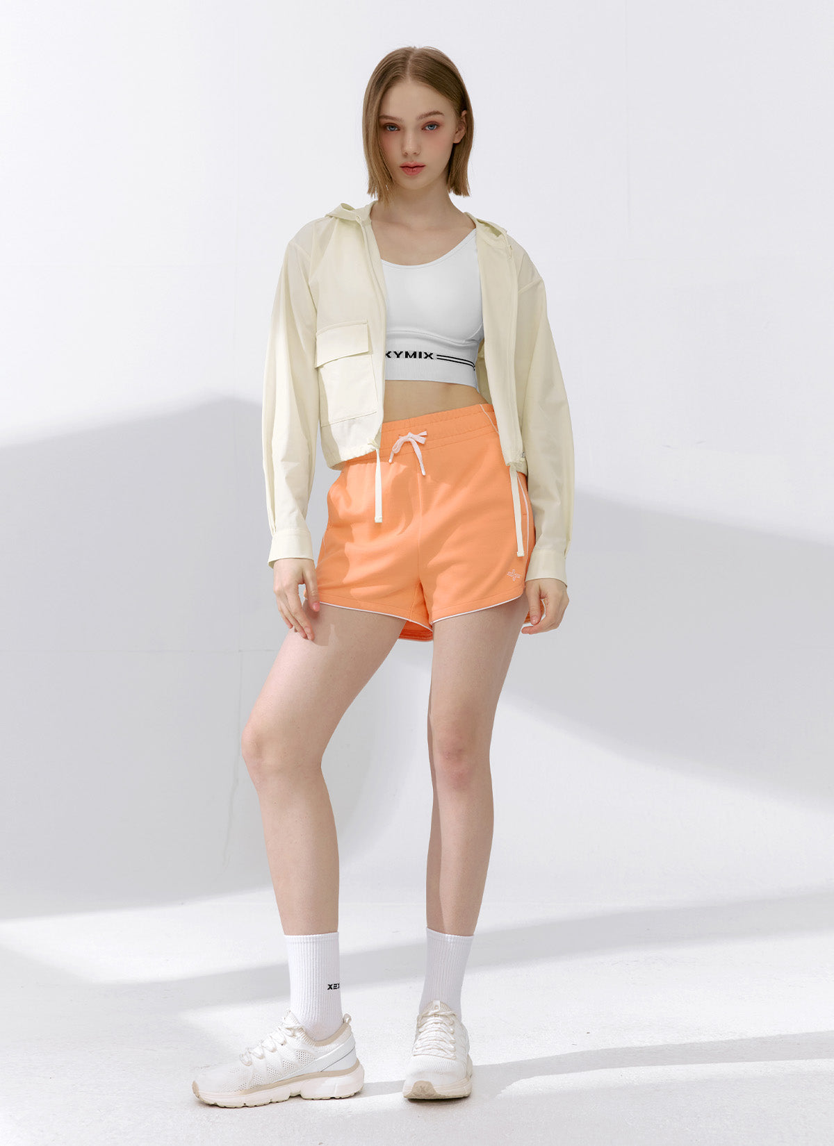 Lightweight Woven Hooded Crop Jacket for Women - Stylish Outerwear for Spring & Fall - Perfect for Casual Outings, Layering & Streetwear Fashion