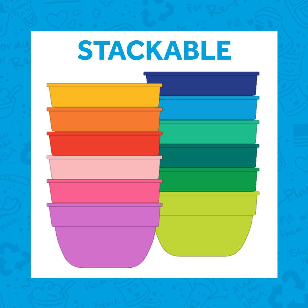 Re Play Dip n' Pour Bowls - BPA-Free Silicone Serving Bowls for Snacks, Dips & Sauces - Perfect for Parties, Picnics & Family Gatherings