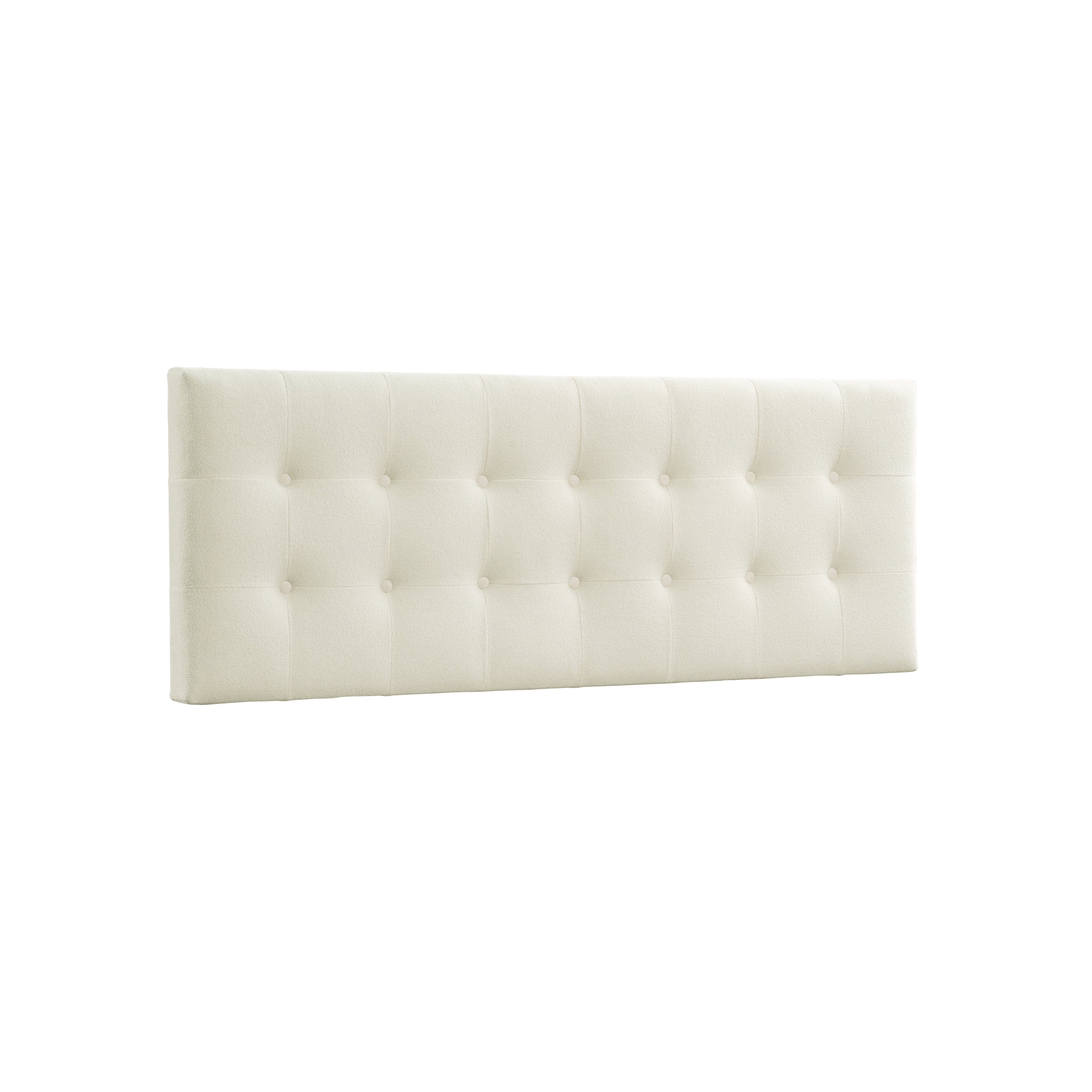 Aleha Queen Headboard White - Upholstered Bed Frame Headboard for Bedroom Decor - Perfect for Master Bedroom, Guest Room, and Apartment Decor