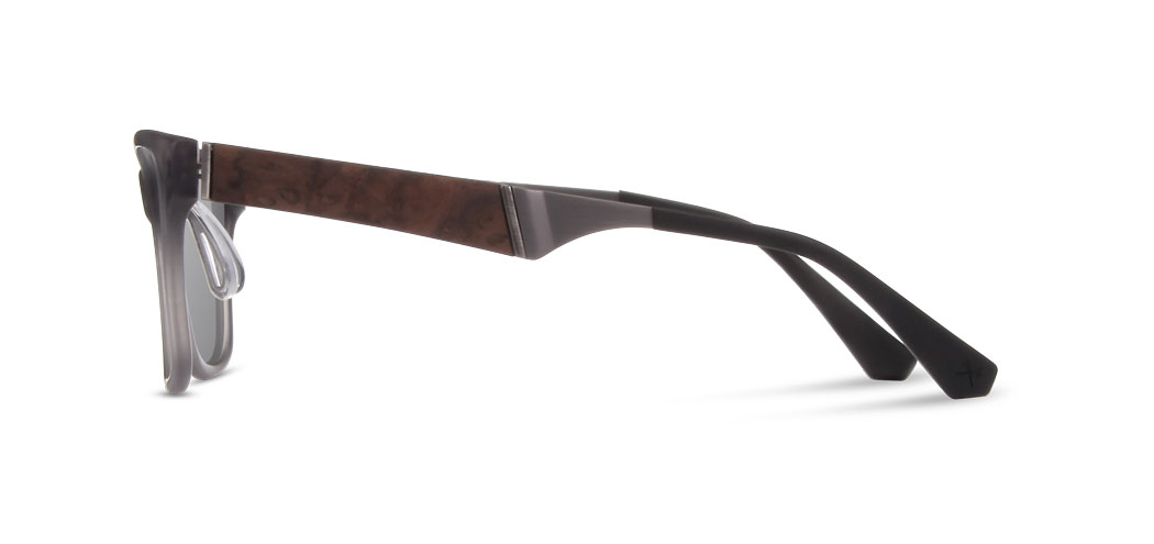 Shwood Canby ACTV Sunglasses - Matte Smoke Frame with Grey Polarized Lenses for Outdoor Sports & Driving | UV Protection & Anti-Glare