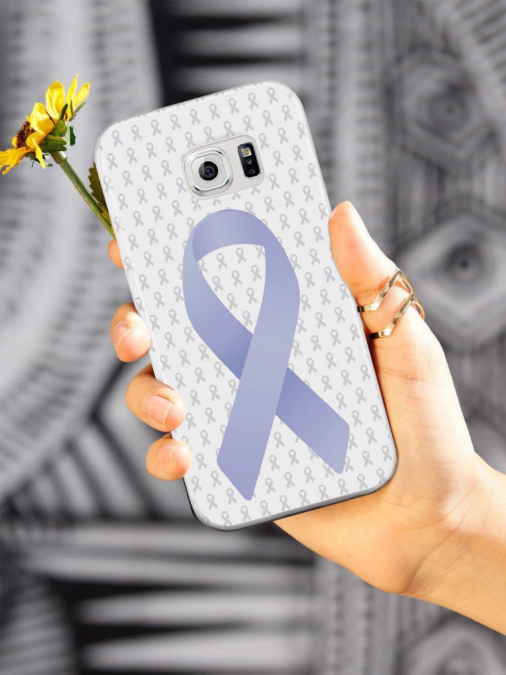 Inspired Cases - iPhone 12 Pro Case with 3D Textured Protection - Slim Fit Shockproof Cover for Apple iPhone 12 Pro - Periwinkle Awareness Ribbon Design - Perfect for Daily Use, Work & Travel