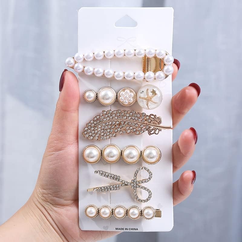 11-Piece Rhinestone Bridal Hair Clip Set - Wedding Hairpins with Crystal & Diamond Bobby Pins - Golden & Black Hair Accessories for Women & Girls - Perfect for Bridal Showers, Weddings & Special Occasions