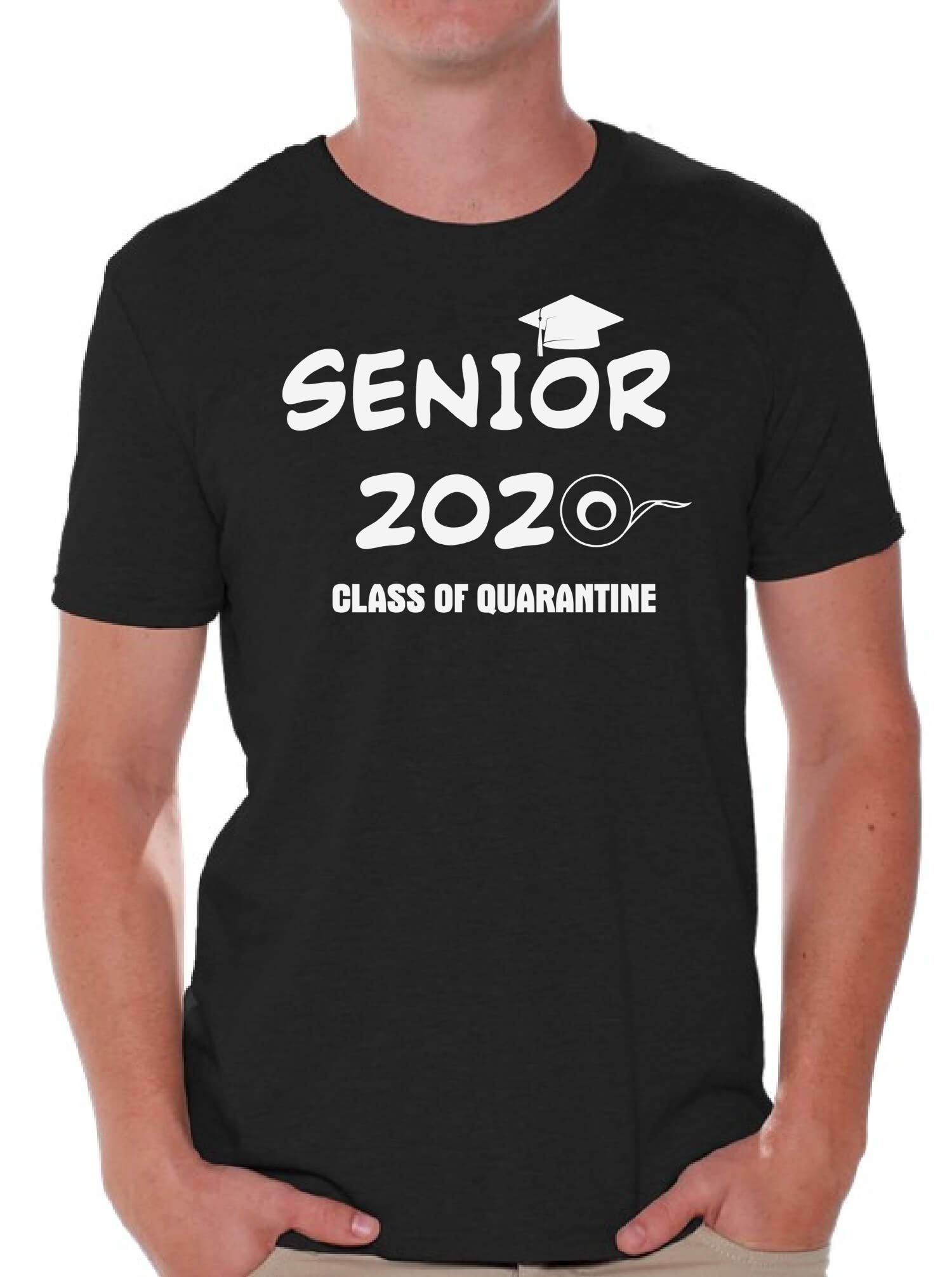 Class of 2020 Senior T-Shirt for Men - Vintage Graduation Tee for High School & College Seniors - Perfect for Yearbook Signing, Graduation Parties & Alumni Reunions