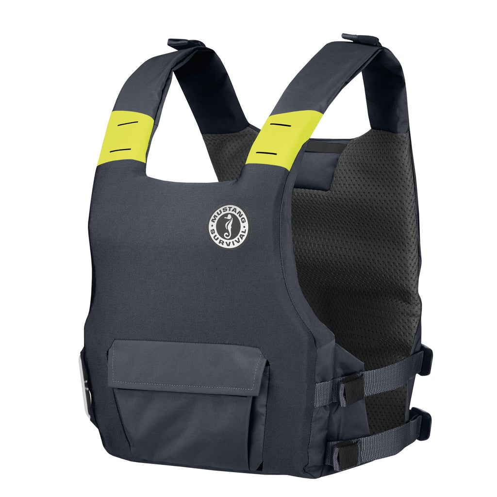 Mustang KHIMERA™ DUAL FLOTATION PFD - USCG Approved Life Jacket for Boating & Water Sports (Admiral Gray) | Perfect for Kayaking, Fishing & Sailing Adventures