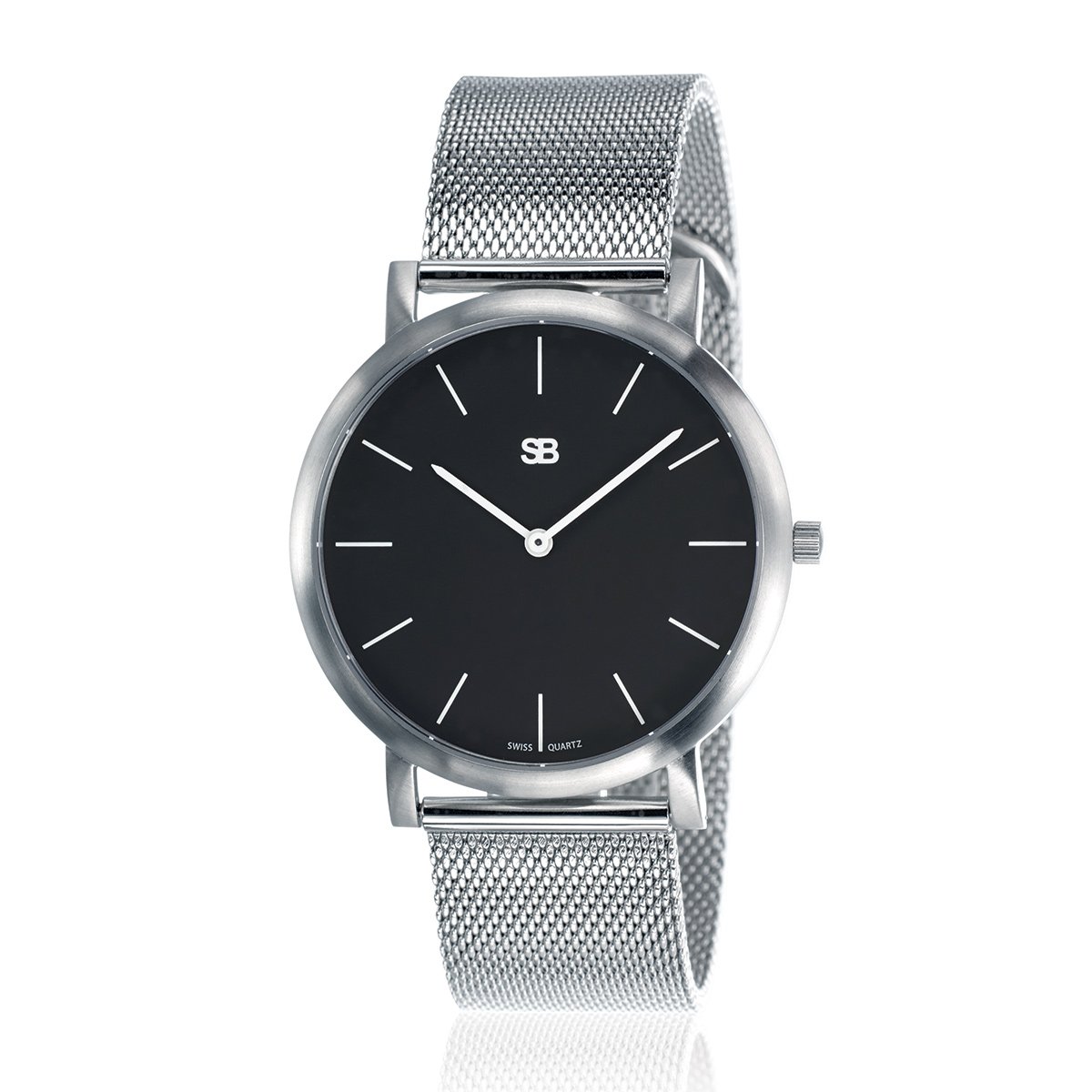 SOB1020 Stainless Steel Blaze Watch with Premium Mesh Bracelet - Waterproof & Durable for Men - Perfect for Business, Casual & Outdoor Activities