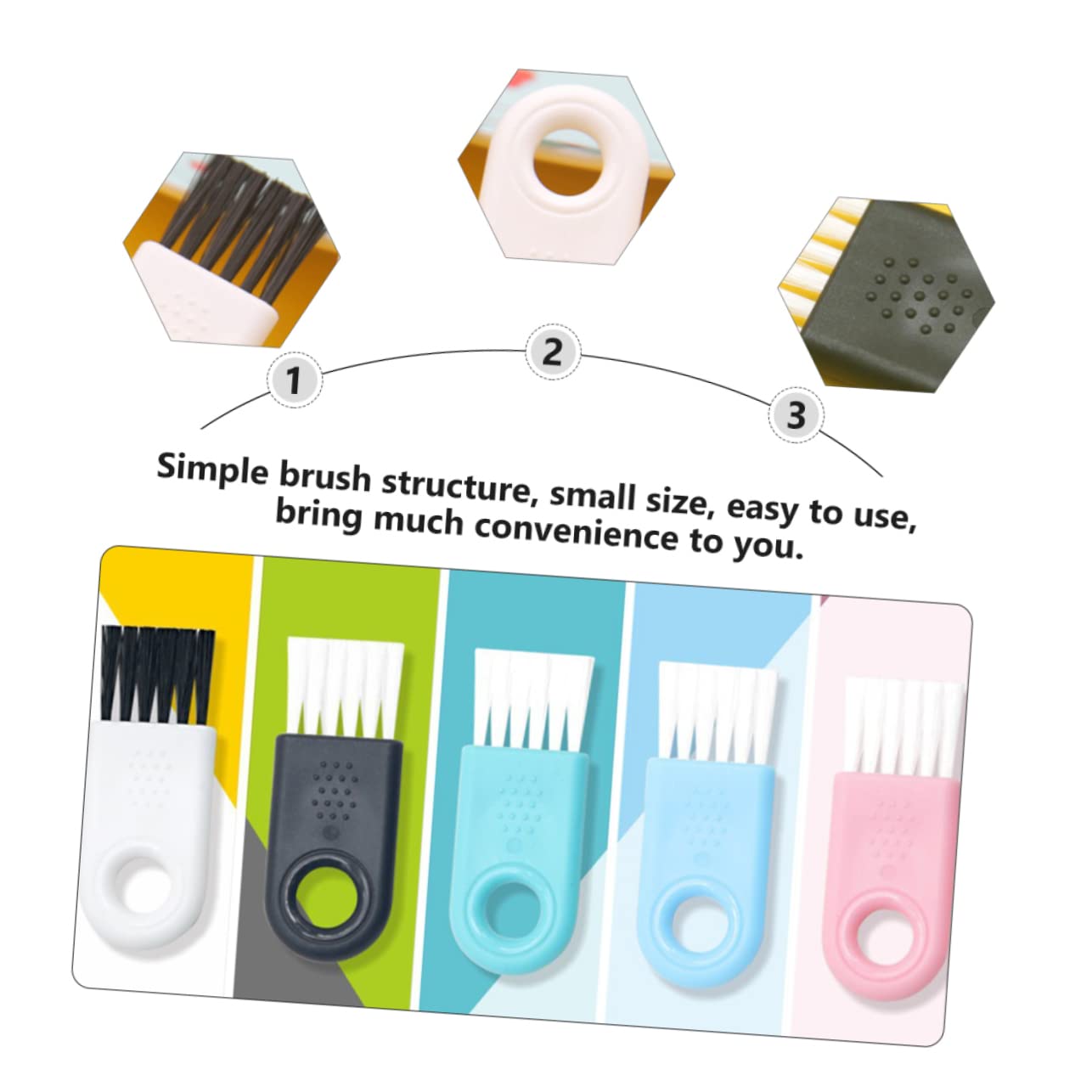 CANIGHT 40Pcs Electric Shaver Cleaning Brush Set - White & Black Handle Razor Brush for Hair Clippers & Electric Shavers | Professional Grooming Accessories for Men's Facial Hair & Beard Trimmer Maintenance | Perfect for Home, Salon & Barber Shop Use