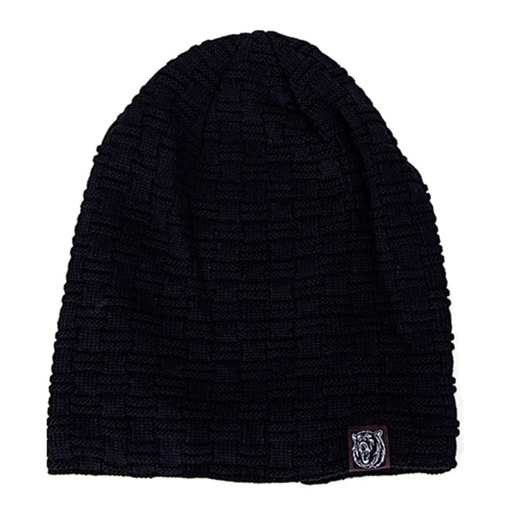 Men's Winter Beanie Hat - Warm Knit Slouchy Skull Cap with Thick Fleece Lining | Cold Weather Accessory for Outdoor Activities & Casual Wear