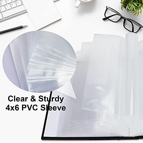 Vienrose 4x6 Photo Album 2 Pack - Linen Cover Mini Picture Book Holds 52 Photos, Artwork & Postcards - Perfect for Baby Memories, Travel Scrapbooking & Gift Giving